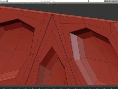 3d panel decoration low poly 3d model Low-poly 3D model