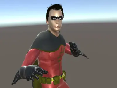 Tim Drake Robin Free low-poly 3D model