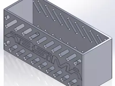 ABSIMA RC BATTERY CASE WITH COVER Free 3D print model