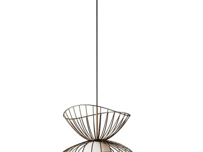 Modern Dining Room Chandelier Designer Metal Pendant Light 3D model