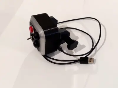 Mini Button Box and RGB Flag Display for Sim Racing 3D print model