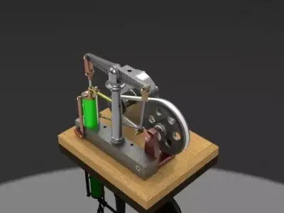 Steam Engine Free 3D model
