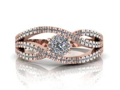  Jewelry Diamond Ring 3D Print Model 3D print model