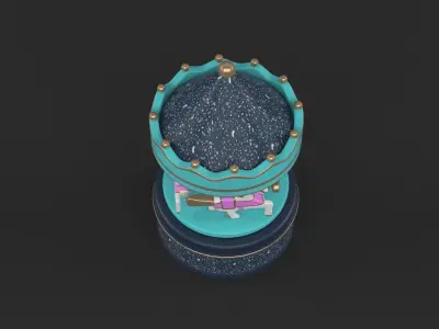 Carousel Music Box 3D model