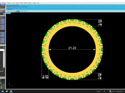 Luxury Multi Row Pave Gemstone Band Ring 4853 3D print model