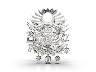 OSMAN  coat  of  arms   3D print model