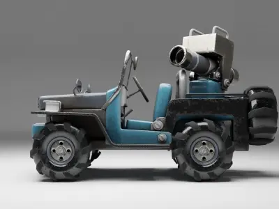 Old Jeep  3D model