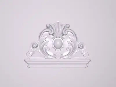 Decorative complex door lock decoration pattern decoration 3D model