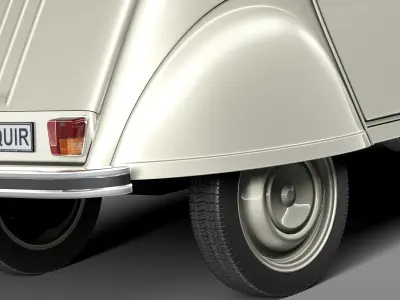 Citroen 2CV 1948-1990 3D model