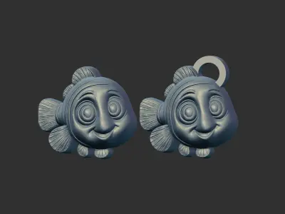 nemo pentant cnc model 3D print model