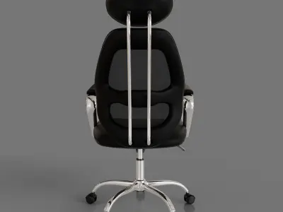 computer chair 04 Low-poly 3D model