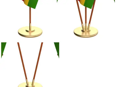 Zimbabwe Flag Pack 3D model
