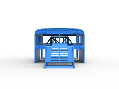 Shell of Outlaw Figure 8 Modified as School bus Scale 1 to 25 3D print model