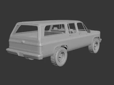 Chevrolet Suburban 1989 3D print model