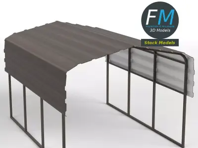 Carport 1 3D model