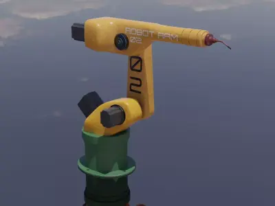 Mechanical ARM Low-poly 3D model