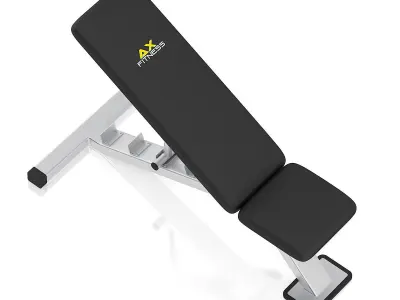 Adjustable Gym Bench 1 3D model