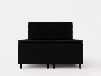Montana Complete Bed Package 160x200 Dark Gray Low-poly 3D model