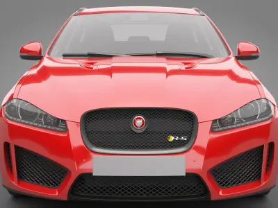 Jaguar XF 2014 3D model