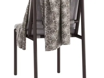 KAEL DINING SIDE CHAIR -  STRAP 3D model