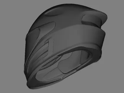 Base Mesh Helmet Full Face 3D Model 3D model