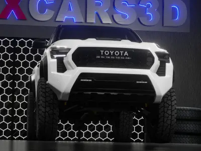 Custom Tacoma TRD Pro 2024 FORCEMAX Low-poly 3D model