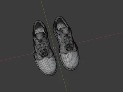 Travis Scott x Fragment Jordan 1 Low 3D model