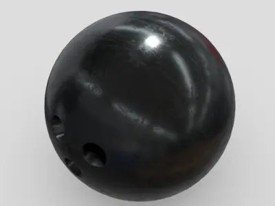 Bowling Ball Low-poly 3D model