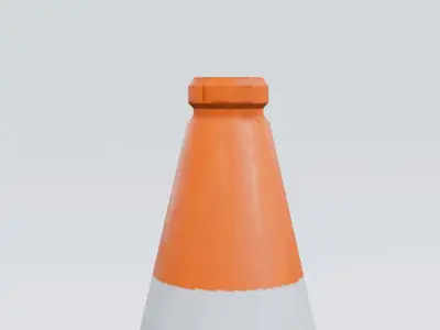 Traffic Cone Free low-poly 3D model