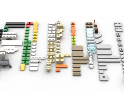 TwindBricks3D -  40568 Paris Postcard 3D print model