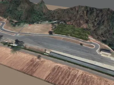 8 Speed Racing Circuit PakChong Khaoyai 3D model