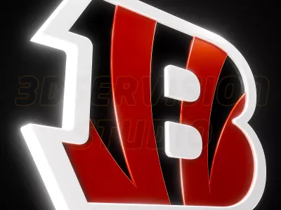 Cincinnati Bengals logo - Cinematic - 3D print 3D model