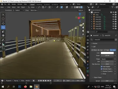 A floating cafe in the Mediterranean with a sea and inspiring  Free 3D model