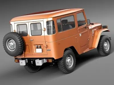 toyota land cruiser fj40 1960-1984 3D model