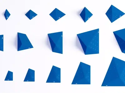 Rock Climbing Boulders - Axis Pyramid 3D model