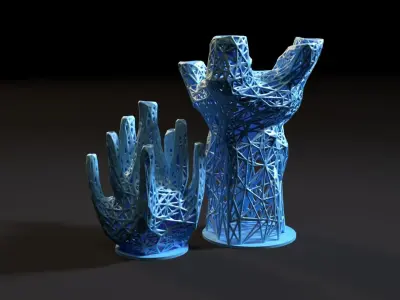 Unusual decorative vase 3D print model purchase