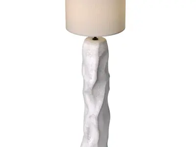 Stone Wabi-Sabi Sculptural Design Japane style Modern Floor Lamp 3D model