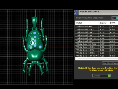 SCARAB BEETLE INSECT PENDANT 3D PRINTABLE MODLE  3D print model
