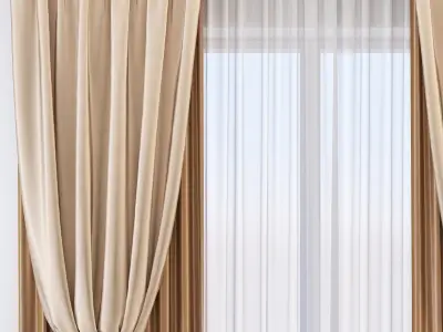Set 62 Curtains 3D model