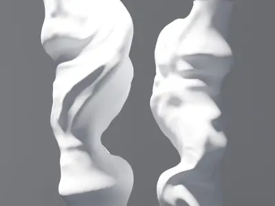 Sculpted vase 3D print model