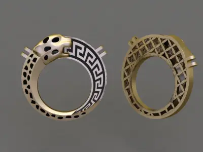 tiger pendant  fusion enamel -3 different sizes  3D print model