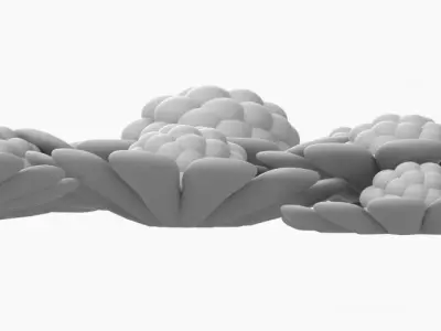 High Poly Daisy Flowers 3D Print Model 3D print model