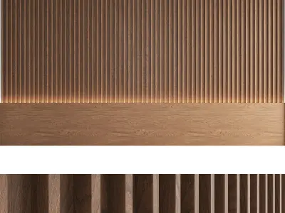 Decorative wall panel set 18 3D model