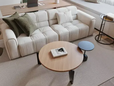 Interior Scene Japandi - 3d Model - Lighting 3D model