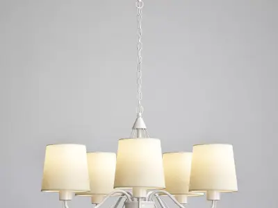 ORLEAN chandelier with four shades 3D model