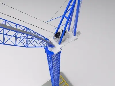 Favelle Favco M1280D TOWER crane 3D model