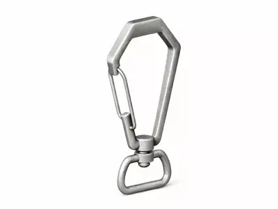 Luxury Metal Bag Hook Premium Purse Carabiner 20mm 3D print model