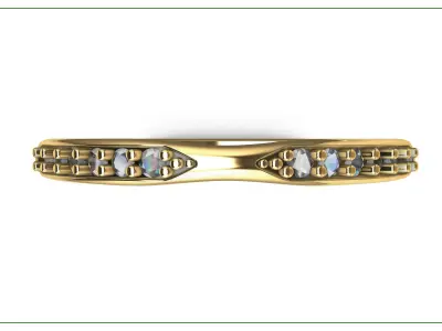Eternity Solitaire Band Free 3D print model