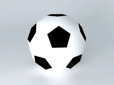 Low Poly Soccer Ball Free 3D model