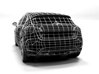 CITROEN DS4 LOWPOLY Low-poly 3D model